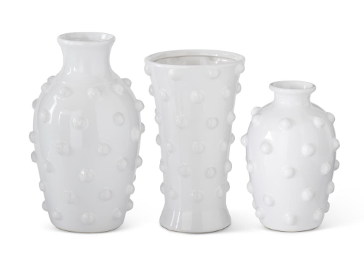 Raised Polka Dot Vases
