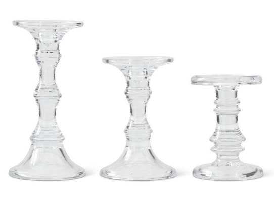 Glass Candlesticks