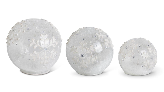 Snowflake Glass Globe