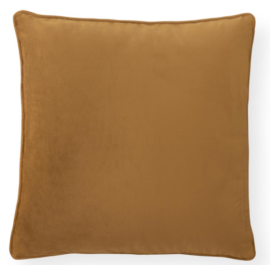Mustard Velvet Square Pillow- 20 inch
