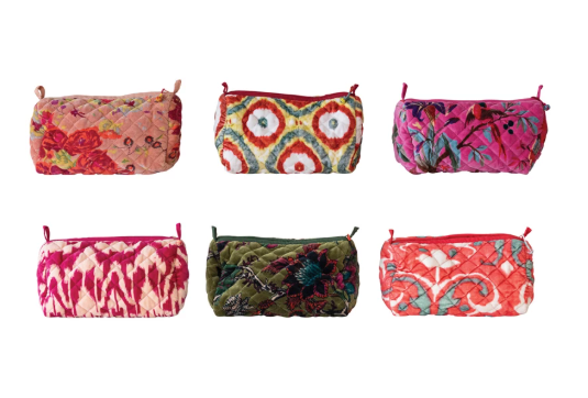 Zip Pouch w/ Interior Pockets & Coating
