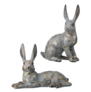 Resin Sit/Lay Rabbit 11.5"