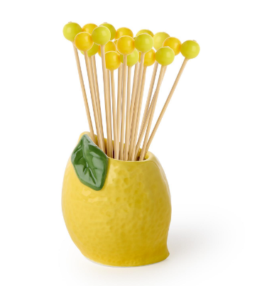 Lemon Bead Cocktail Picks