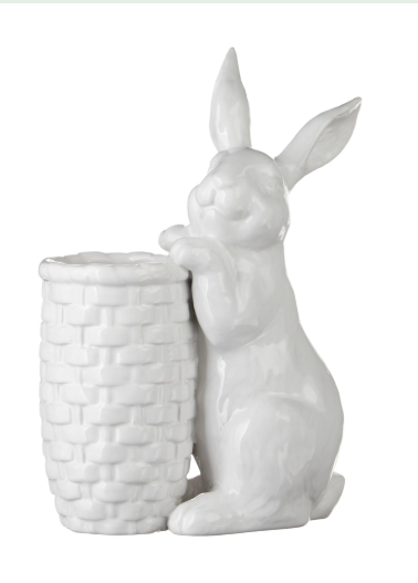 9.75" Rabbit Bud Vase