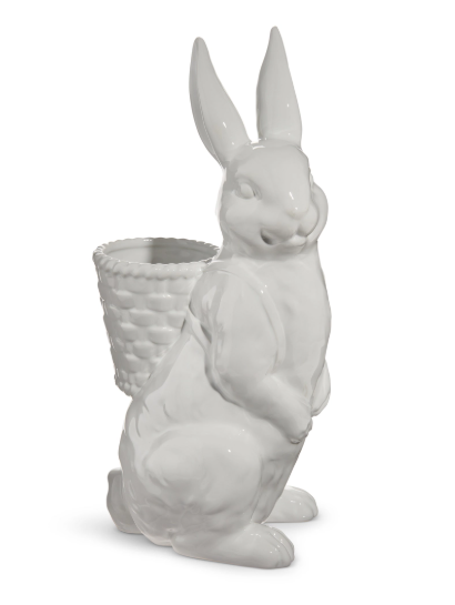 White Rabbit with Basket Backpack