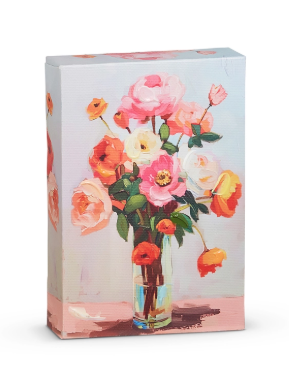Orange Floral Wall Art