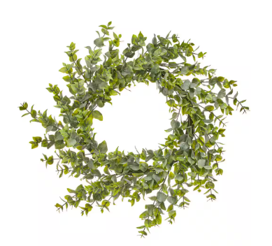 28" UV Eucalyptus Wreath