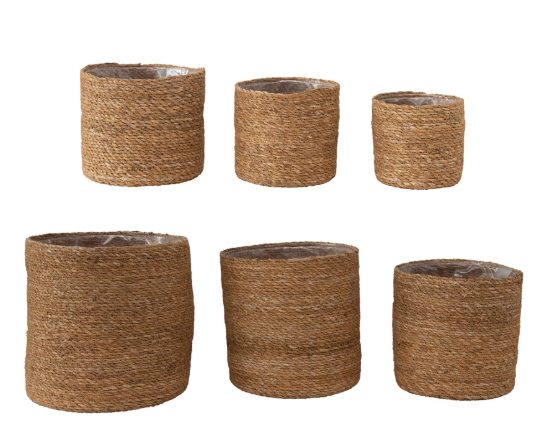 Baskets with Plastic Lining