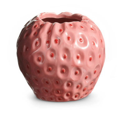 6" Strawberry Vase