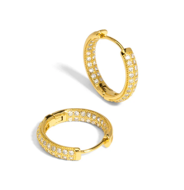 Huggie Brass Earring