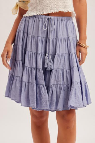 Tiered Midi Skirt
