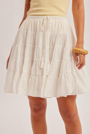 Tiered Midi Skirt