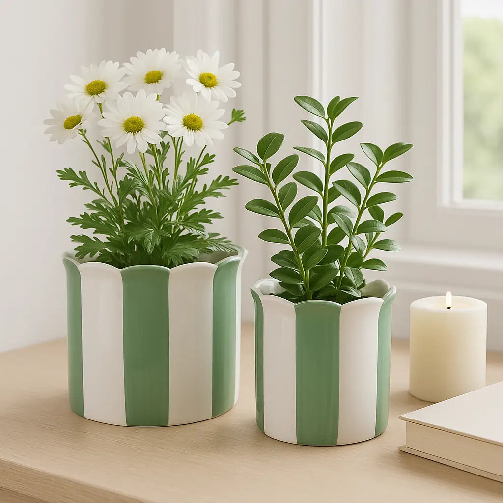 Scalloped Planters