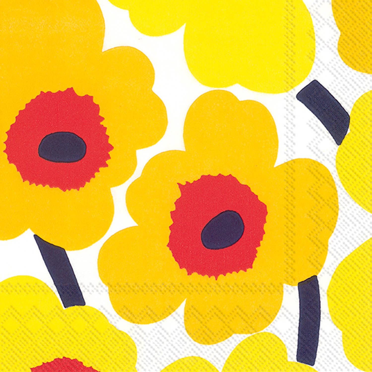 Paper Lunch Napkins 20 Count Marimekko Unikko Dark Yellow